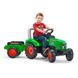 Дитячий трактор на педалях з причепом Falk 2021AB ( зелений) 2021AB фото 1