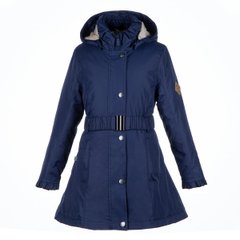 Демисезонное пальто для девочек Huppa LEANDRA, цвет-тёмно-синий