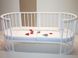 Кроватка Колысаны овальное белый 9528 фото 2