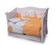 Детская постель Twins Comfort 4 элемента бампер подушки Горошки оранжевый 9286 фото