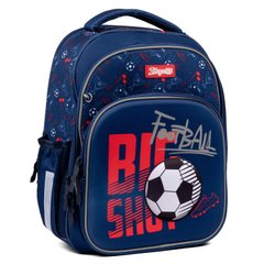 Рюкзак школьный каркасный 1Вересня S-106 Football синий 552344 фото