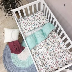 Дитячий Комплект в ліжечко Маленька Соня (MSonya) 3-е M.Sonya Baby Mix Єдиноріг кольоровий 2880 фото
