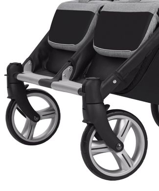 Коляска прогулянкова CARRELLO Connect CRL-5502 Ink Gray для двойни, в льне 88847 фото