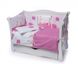 Дитяча постіль Twins Comfort 4 елементи бампер подушки Горошки рожевий 9284 фото