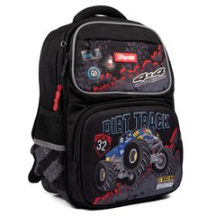 Рюкзак шкільний напівкаркасний 1Вересня S-105 Monster Track чорний 555098 фото
