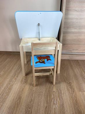 Дитячий стіл і стілець. Для навчання, малювання, ігри. Стіл із шухлядою та стільчик.