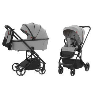 Детская коляска 2 в 1 CARRELLO Alfa CRL-6507 Cloud Grey модель 2022 99057 фото