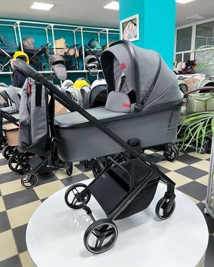 Детская коляска 2 в 1 CARRELLO Alfa CRL-6507 Cloud Grey модель 2022 99057 фото