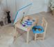 Дитячий стіл і стілець дитині 3-7років для малювання занять, їжі з шухлядою Colors 2