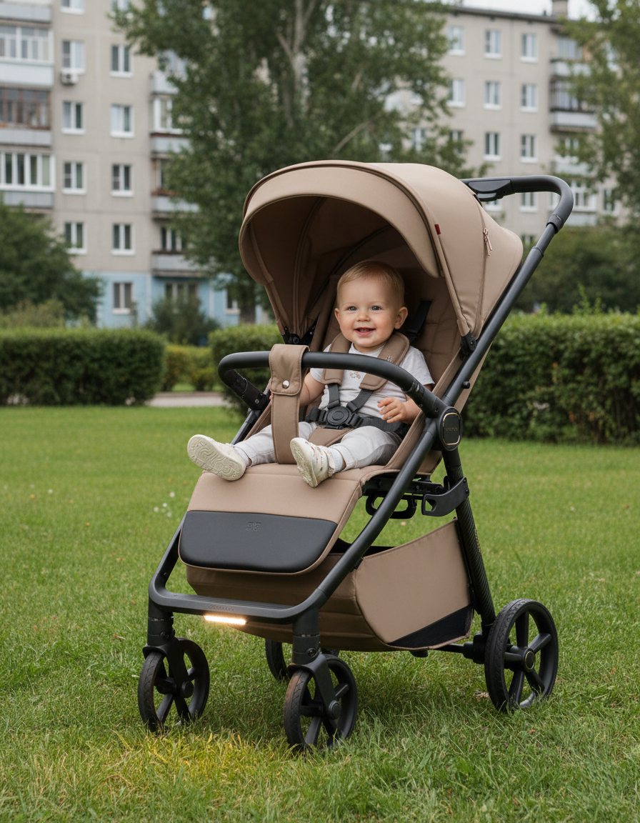 Прогулочная коляска Carrello Bravo Carbon 2025: Легкая 8.3кг