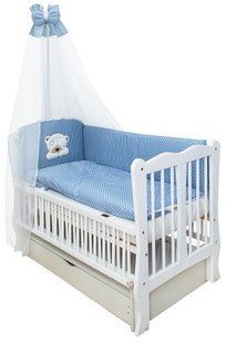 Кровать Babyroom Хвилька маятник, ящик, откидной бок DHMYO-11 бук белый 623116 фото