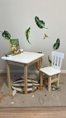 Комплект дитячий столик і стільчик DecOKids з тримачем для книг Color