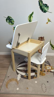 Комплект дитячий столик і стільчик DecOKids з тримачем для книг Color