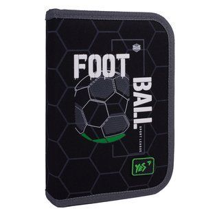 Пенал твердый YES одинарный с клапаном HP-03 Football TIme 533663      фото