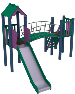 Дитячий ігровий комплекс дитячий майданчик Сонечко, висота гірки1,2 м KidiGO (11323) 11323 фото