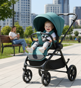 Коляска з перекидною ручкою El Camino ME 1191 CHLOE 2026 Emerald Green