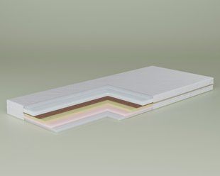 Матрас беспружинный с памятью Luna Memory Soft 170х70 Soft (13cм)-10 фото