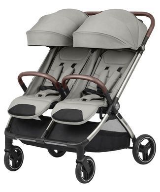 Прогулочная коляска для двойни Carrello Link CRL-6533 Cliff Grey 65331 фото