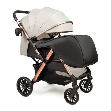 Прогулянковий дитячий візок Ninos Maxi 2025 з перекидною ручкою всесезонний Light Grey Gold