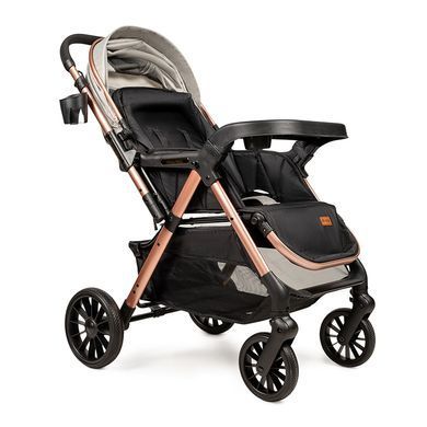 Прогулянковий дитячий візок Ninos Maxi 2025 з перекидною ручкою всесезонний Light Grey Gold