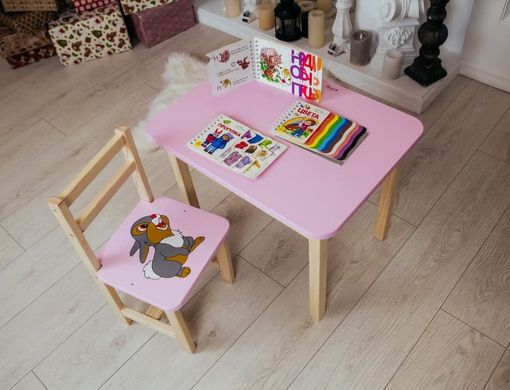 Стол и стульчик ребенку 2-7лет + ящик для рисования и учебы Colors - 3