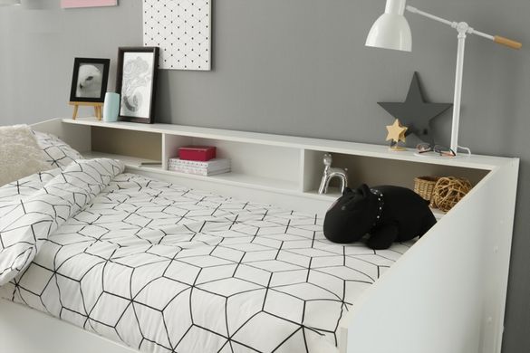 Ліжко дитяче Мельбурн білий mel1 фото
