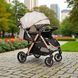 Прогулянковий дитячий візок Ninos Maxi 2025 з перекидною ручкою всесезонний Light Grey Gold