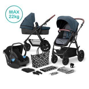 Универсальная коляска 3 в 1 Kinderkraft Xmoov Denim (KKWXMOVDEN3000) 202691 фото