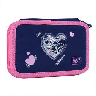 Пенал твердый двойной Yes Bright Hearts HP-01 533640      фото