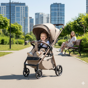Прогулянкова коляска Carrello Bravo M/Lite CRL-5529 Glossy Beige Bravo M/Lite CRL-5529-2 фото