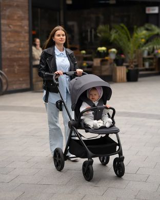 Коляска с перекидной ручкой El Camino ME 1191 CHLOE 2025 Smoke Green