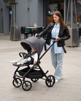 Коляска с перекидной ручкой El Camino ME 1191 CHLOE 2025 Smoke Green
