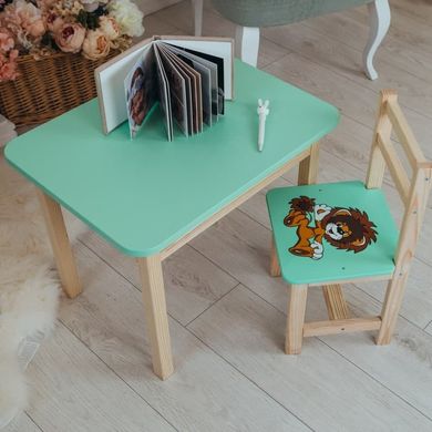 Стол и стульчик ребенку 2-7лет + ящик для рисования и учебы Colors 4