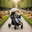 Прогулянковий дитячий візок Ninos Maxi 2025 з перекидною ручкою всесезонний Light Grey Graphite
