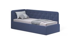 Угловая кровать диван софа 190х80 DecOKids BOSTON BLUE BP1 фото