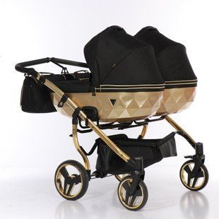 Коляска для двойни Junama Mirror Satin Duo 02 J-MS-DUO-02 фото