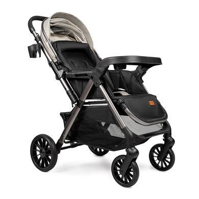 Прогулянковий дитячий візок Ninos Maxi 2025 з перекидною ручкою всесезонний Light Grey Graphite