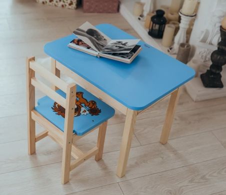 Дитячий стіл і стілець. Для навчання, малювання, гри. Стіл із шухлядою та стільчик.