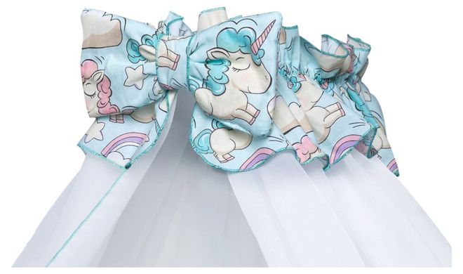 Дитяча постіль Babyroom Comfort-08 unicorn блакитний (єдинороги) 622846 фото