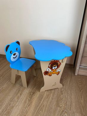 Стол и стульчик ребенку 2-7лет для рисования и учебы Colors