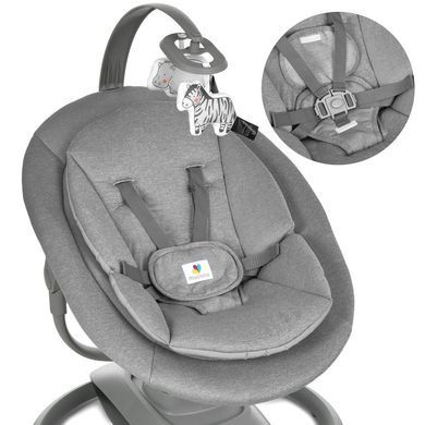 Умный укачивающий центр Bambi Sleep с Bluetooth и поворотом 360&deg; (до 15 кг) Gray 9313 фото