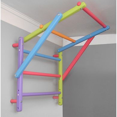 Детская шведская лестница decOKids модульная цветная полный комплект 103 фото
