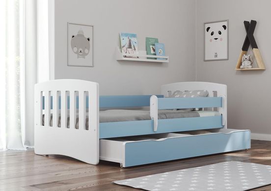 Детская кровать 160 х 80 Kocot Kids Classic 1 синяя с ящиком Польша 2030749 фото