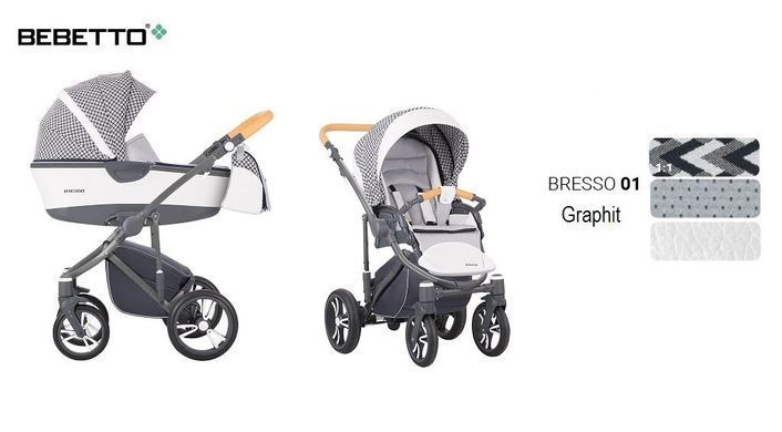 Коляска 2 в 1 Bebetto BRESSO Premium 01 503.32.17.PC1 фото