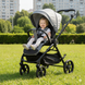 Коляска с перекидной ручкой El Camino ME 1191 CHLOE 2026 Frost Gray