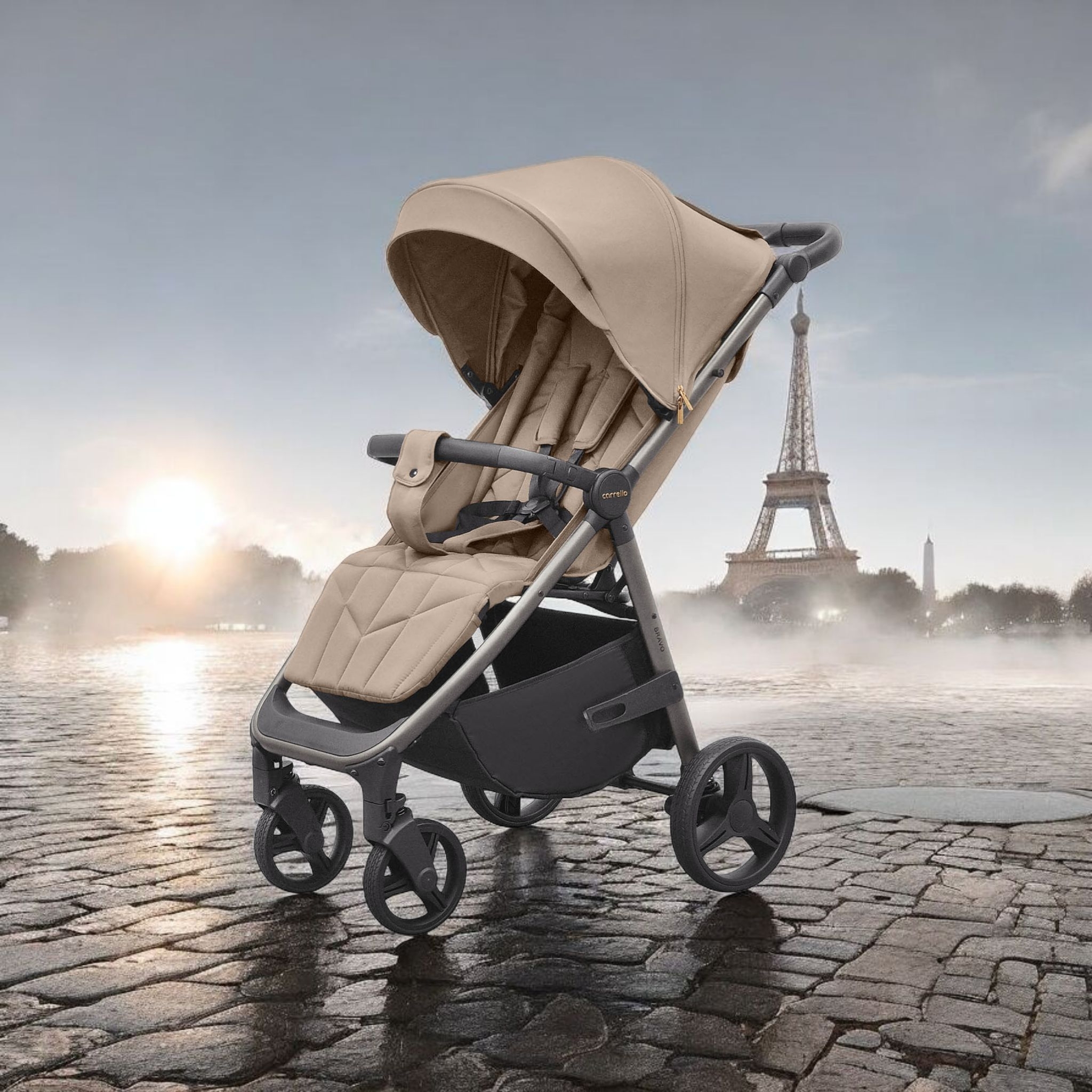Прогулочная коляска Carrello Bravo CRL-8512 PU вид сбоку