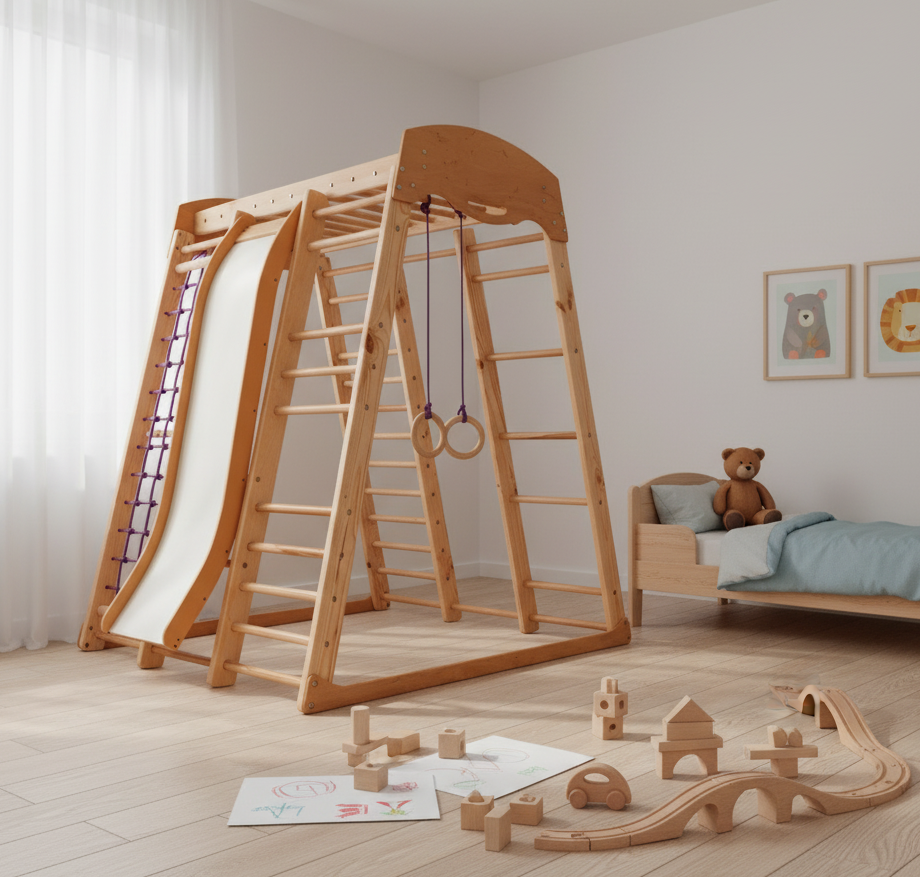 Детский деревянный спортивный комплекс Sport Wood для раннего развития